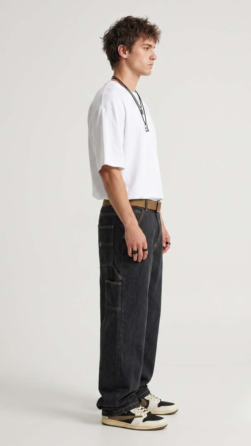 BAGGY CARPAINTER-BLACK Alternate