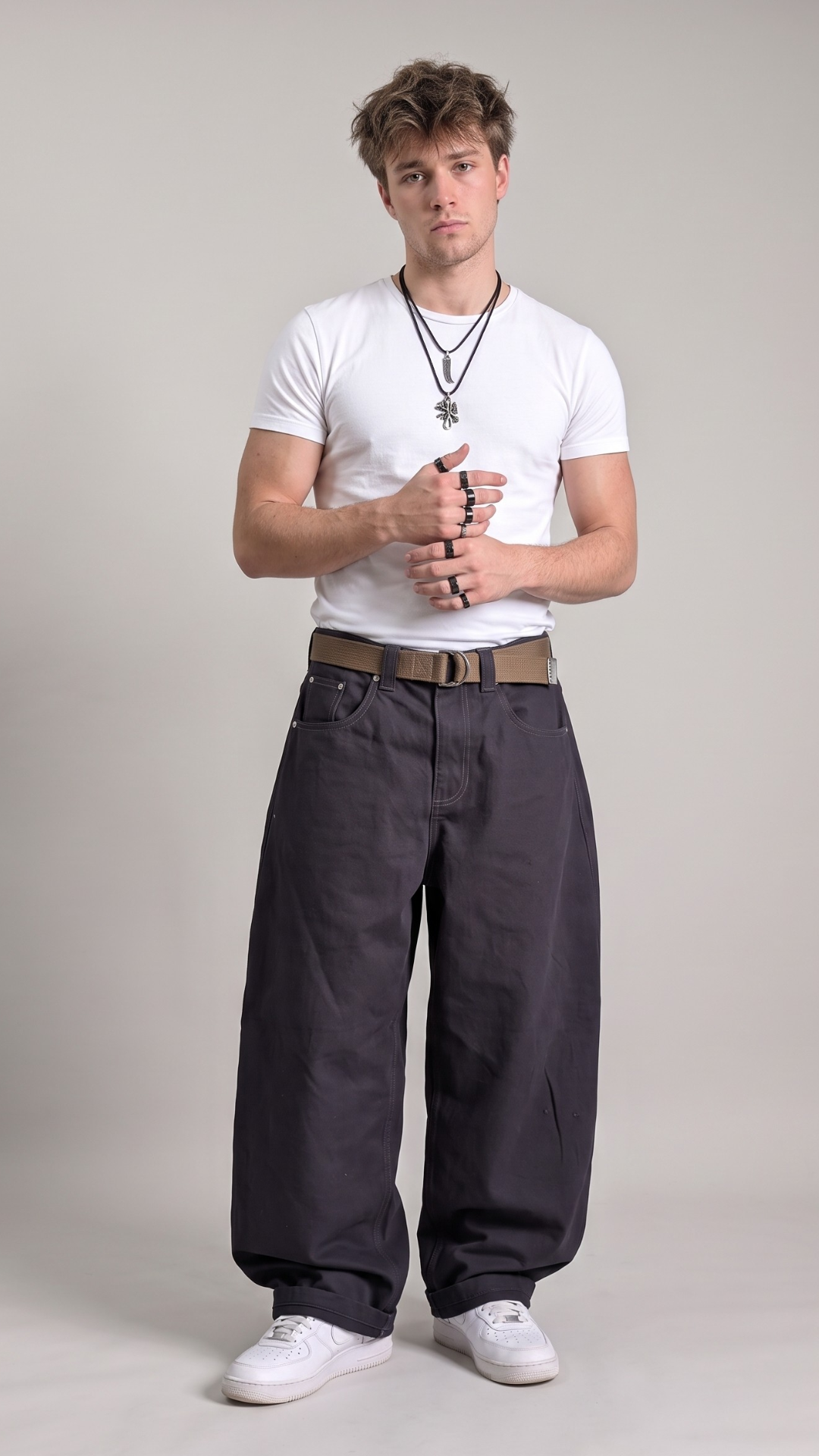 SEMI BARREL JEANS-BLACK ONYX