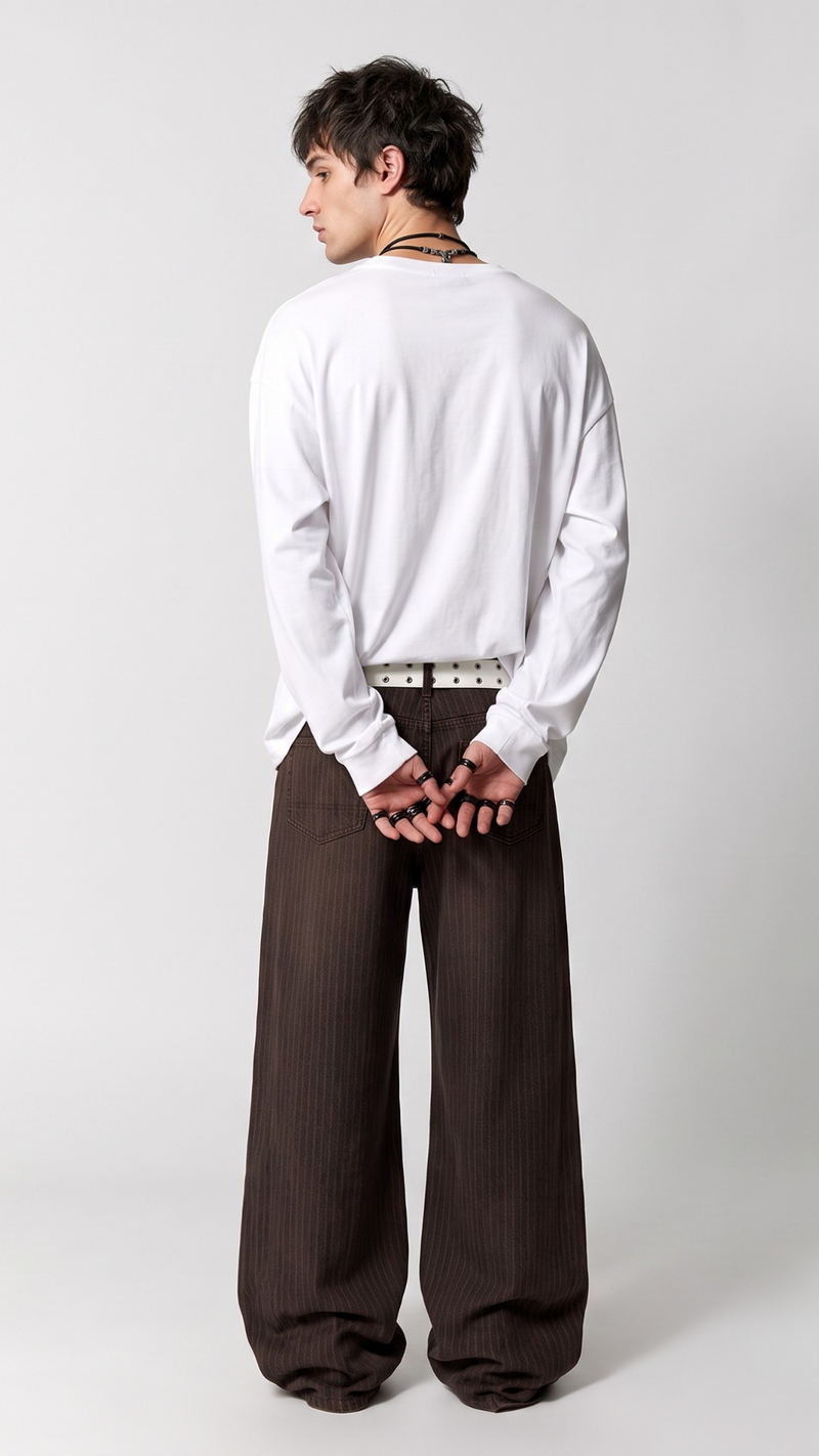 Brown Pinstripe