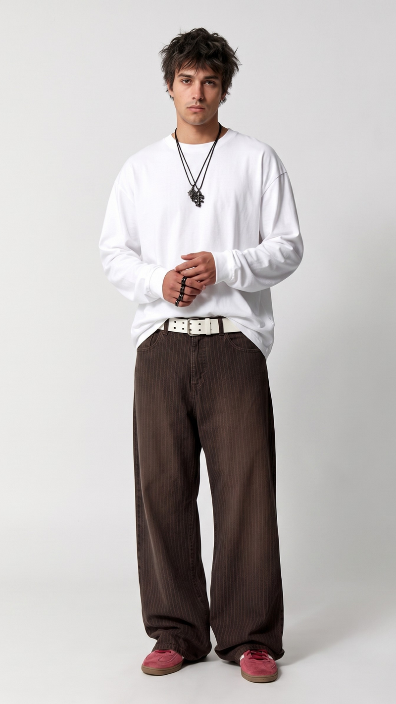 Brown Pinstripe